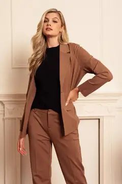London Fog naisten puntojakku 220L292510 - Brown - 3