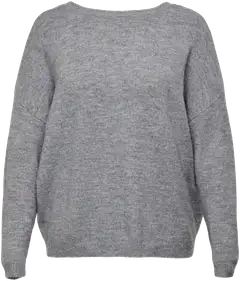 ONLY CARMAKOMA naisten neule Carmanifesta - Light Grey melange - 2