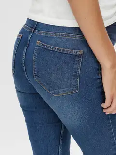 Mamalicious naisten äitiysjeggings Mlamy sininen - Medium Blue Denim - 5