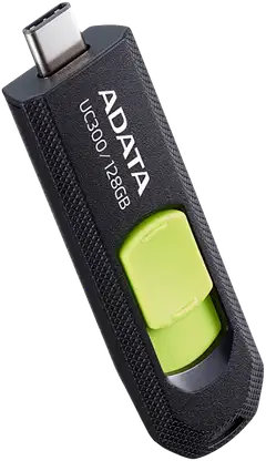 ADATA UC300 USB-muistitikku, 128 GB, musta/vihreä (USB-C 3.2 Gen 1) - 1