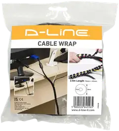 D-Line kaapelikierre Tidy Wrap,musta - 5
