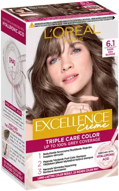 Excellence Creme 6.1 Dark Ash Blonde - 2