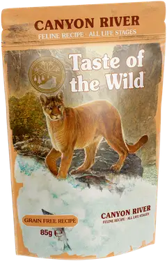Taste of the wild canyon river cat chunks in gravy pouch 85g - 1