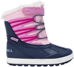 Merrell lasten vedenpitävä talvikenkä Snow Bank 5.0 - Navy/Pink - 1