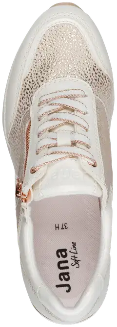 Jana shoes kävelykenkä 23768 - White/Rosegold - 4