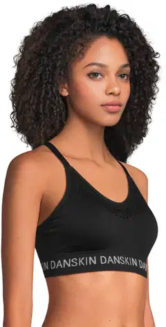 Danskin naisten rintaliivitoppi 211D332555 2-pack - Black/White - 6