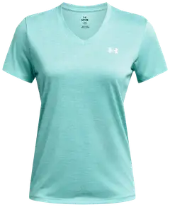 Under Armour naisten tekninen treenipaita v-pääntiellä 1384227 - Radial turquoise - 1