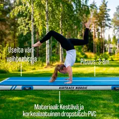 AirTrack Nordic Home Special Edition ilmavolttirata - Pinkki - 5 m - 5