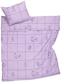 Moomin Arabia Muumi pussilakanasetti 150x210 Pikku Myy lila GOTS - 1