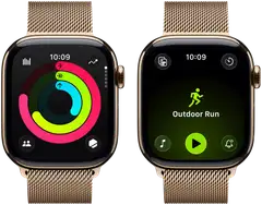 Apple Watch Series 11 GPS + Cellular 42mm kultatitaani kotelo, kultatitaani Milanese ranneke - MF8Y4QN/A - 4