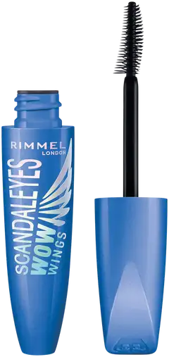 Rimmel Scandaleyes Wow Wings Mascara Waterproof 12 ml, 001 Black ripsiväri - 1