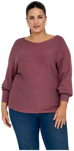Only Carmakoma naisten neule Carnew Adaline - Rose Brown - 5