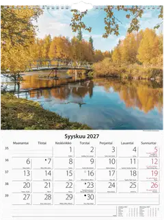 Burde Seinäkalenteri 2027 Luonto - 2