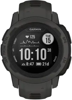 Garmin Instinct 2s multisport GPS kello, tummanharmaa - 1