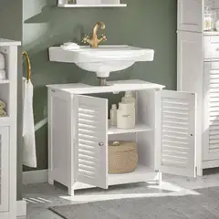 SoBuy pesuallaskaappi valkoinen FRG237-W - 3