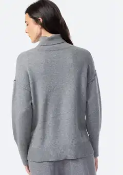 TEX naisten pooloneule I291411 - GREY - 3