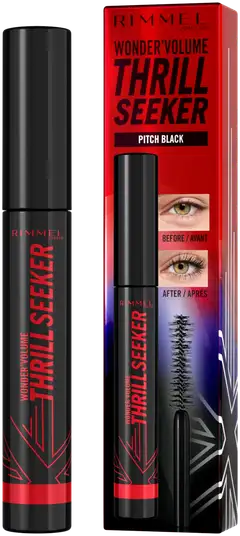 Rimmel Wonder'Volume Thrill Seeker Mascara 8 ml 004 Pitch Black ripsiväri - 1