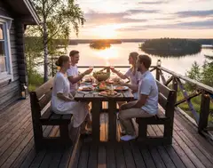 Jämäkkä kalusteryhmä 1700, tumman harmaa, 170x170x74cm - 4