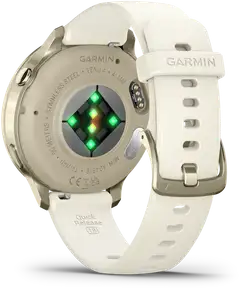 Garmin älykello Venu 4 – 41 mm, vaalea kulta ja luunvärinen silikonihihna - 8
