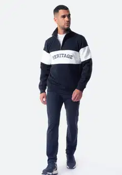 TEX miesten collegepaita 1/2-zip I287408 - NAVY 2 - 2