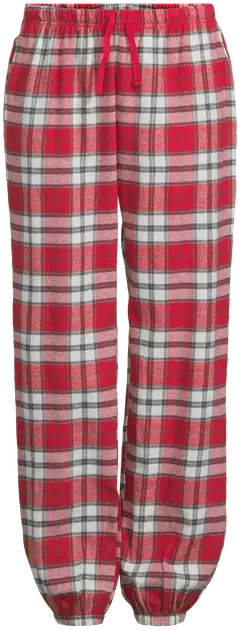 Actuelle naisten pyjama 212A382618 - White/ red check - 2