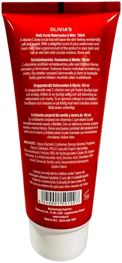 Olivia's vartalokuorinta vitamin C vesimeloni & minttu 150ml - 2