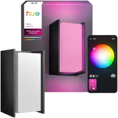 Philips Hue Turaco -seinävalaisin ulkokäyttöön 8.1W 1000-20000K 1100LM anthracite - 1