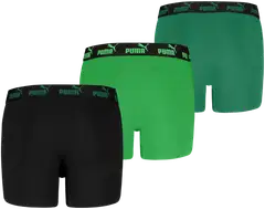 PUMA lasten bokserit 3 kpl Elements musta/vihreä/vihreä 701230429 - Black / Green - 1