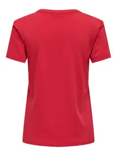 JDY naisten joulu T- paita Jdymichigan - True Red - 2