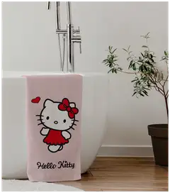Hello Kitty lasten kylpypyyhe 70x140 cm pinkki - 2