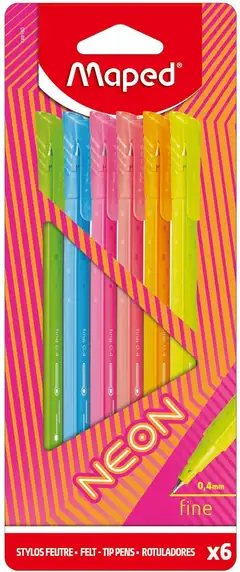 Maped Kuitukynät GraphPeps 6kpl NEON korttipakkaus - 1