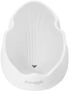 Shnuggle-kylpytuki valkoinen/harmaa on suunniteltu vastasyntyneen turvalliseen ja mukavaan kylvetykseen. - 2
