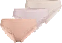 Actuelle naisten rib tai alushousut 210A332622 3-pack - Multicolor - 1