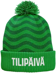 Tilipäivä pipo Pom Pom vihreä - 1