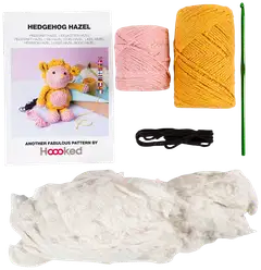 Amigurumi Askartelusetti, Siili, vaaleanrosa, lämmin keltainen, 1pkk/ 1 pkt - 4