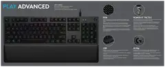 Logitech pelinäppäimistö GX Brown -kytkimillä G513 - 5