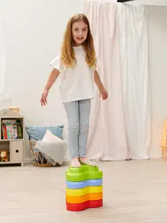 BIG - Heppy Rocks -tasapainokivet, kevyet ja kestävät, 5 kappaleen pakkaus - 6