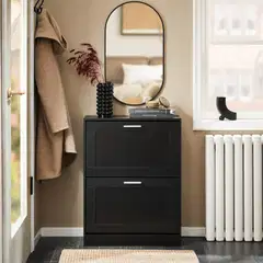 SoBuy kenkäkaappi musta FSR137-SCH - 2