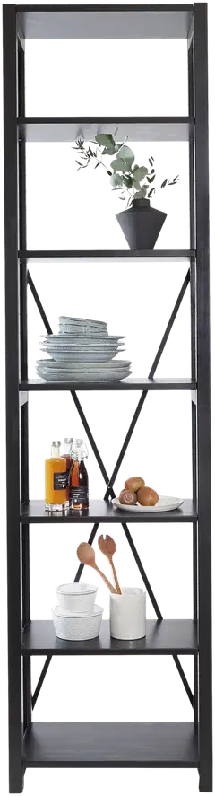 Lundia Classic avohylly, kapea - MUSTA - 1