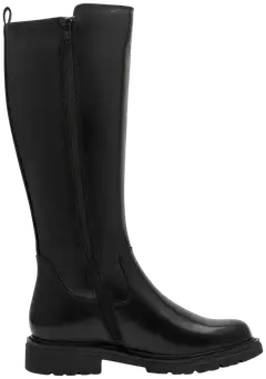 Jana shoes naisten nahkasaapas 25702 - BLACK - 2