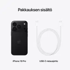 Apple iPhone 18 Pro 512GB musta - MJRU4QN/A - 3