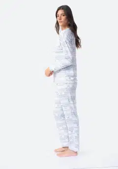 TEX naisten superpehmeä pyjama I291331 - BLUE - 4