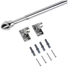 Ihanin verhorenkaat Cafe kromi 125-220cm 11/13mm - 2