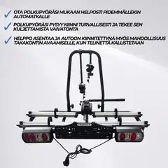 Trekker pyöräteline autoon 2-pyörälle x200 - 3
