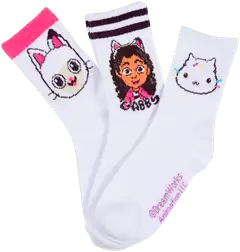 Lasten Gabbys Dollhouse sukka 3pr, laadukas kangas - pack2 - 1