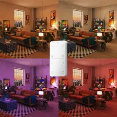 Philips Smart Lighting aloituspakkaus A60 E27 8.5W RGB 2 kpl kaukosäätimellä - 10