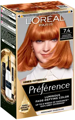 L'Oréal Paris Préférence 7.4 Mango Copper kestoväri normaaleille hiuksille 1 pce - 2