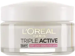 L'Oréal Paris Triple Active suojaava kosteusvoide kuivalle ja herkälle iholle 50ml - 1