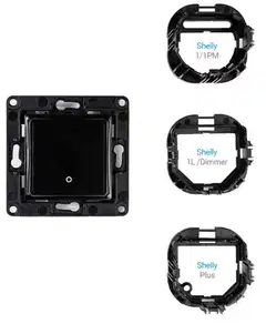 Shelly Seinäkytkin 1 - musta - 2