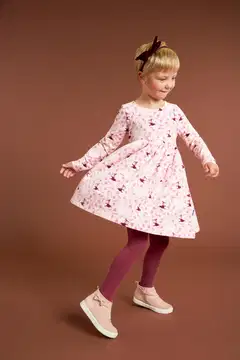 Muumi lasten mekko Kukkajuoksu 593495 - roosa - 5